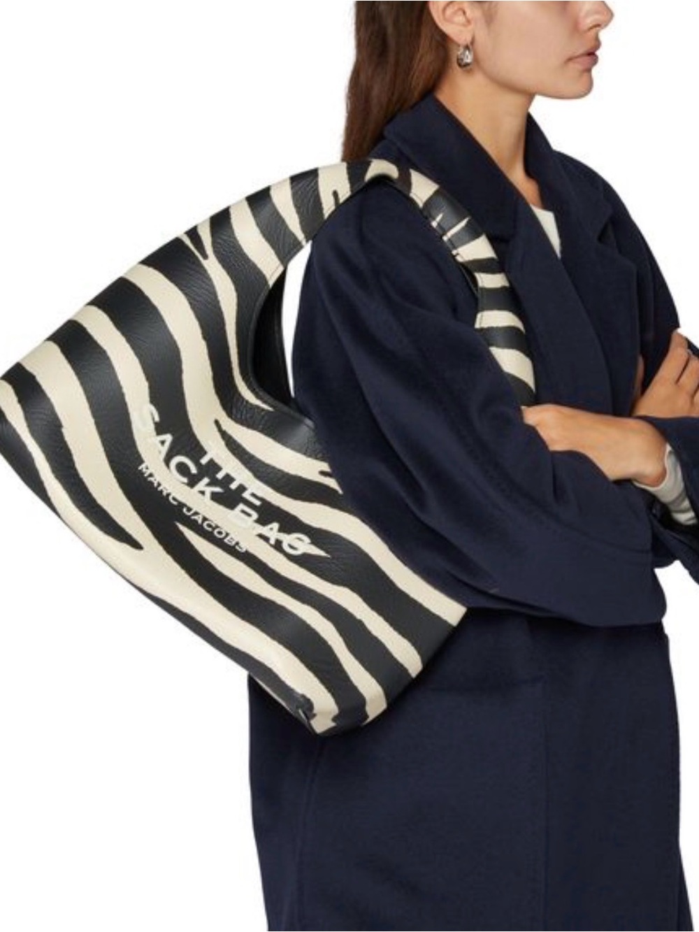 Marc Jacobs The Sack Bag Zebra-print in Black and Cream - Picture 2 of 11